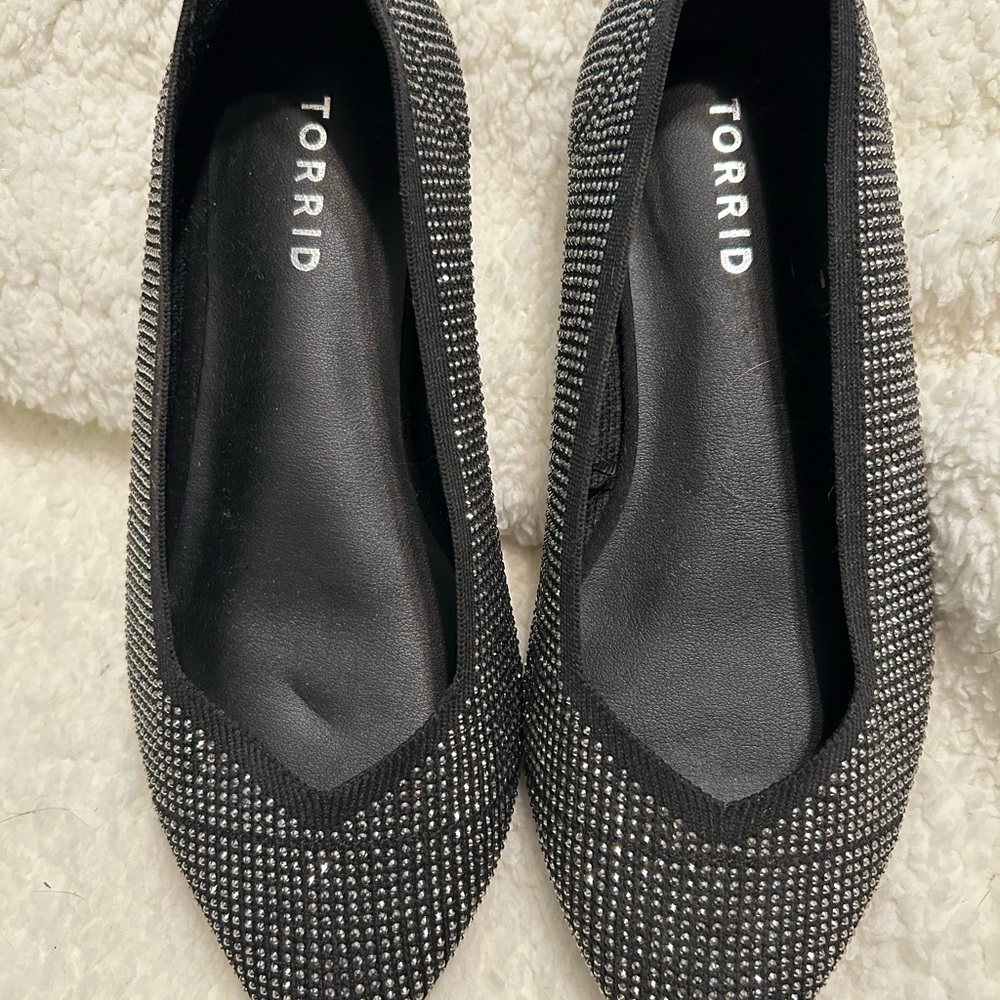 Torrid Black Flats Sleek Professional Design